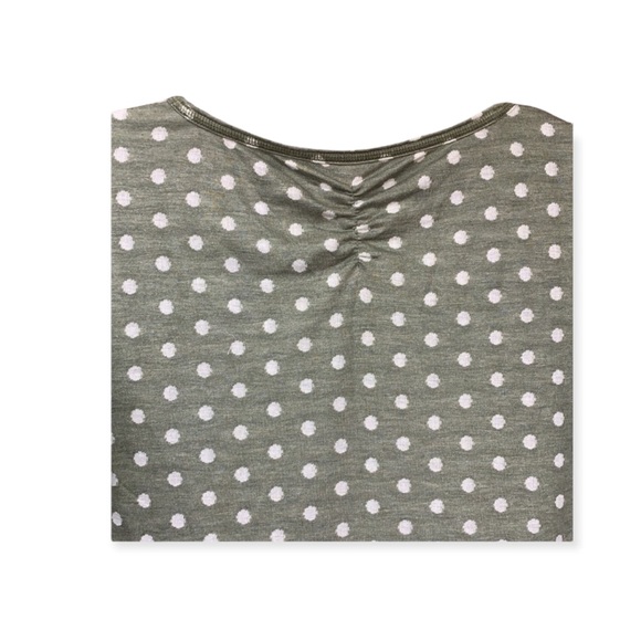 SzM Green/White Cuff Sleeve Top T by Talbots - Picture 4 of 9